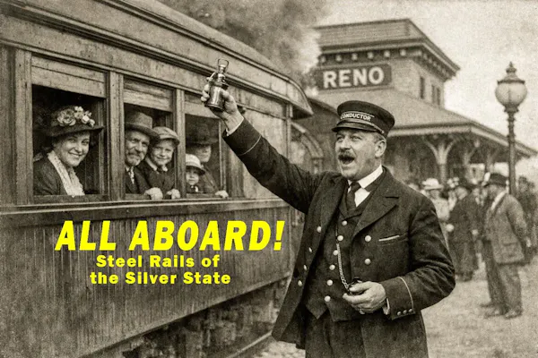hat, coat, poster, cap, passenger, train