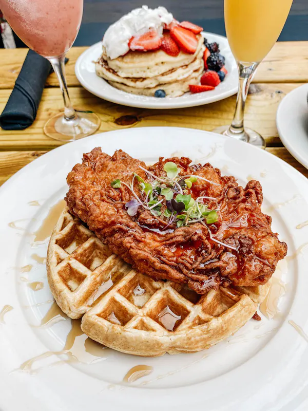 food, waffle, tableware, ingredient, belgian waffle, dishware