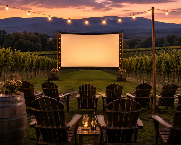 garden, lawn, evening, yard