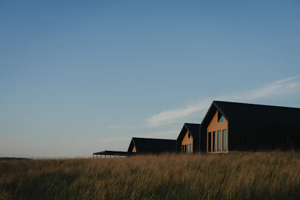 plain, prairie, shed, barn, field, steppe