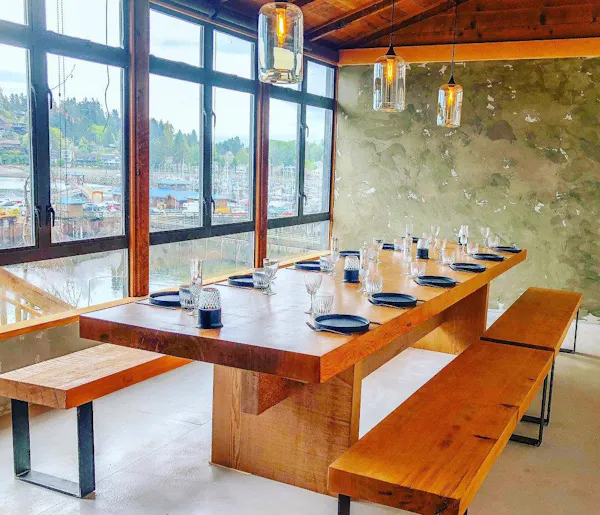 table, furniture, property, wood, sky, tableware