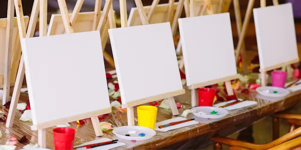 easel, paint, design