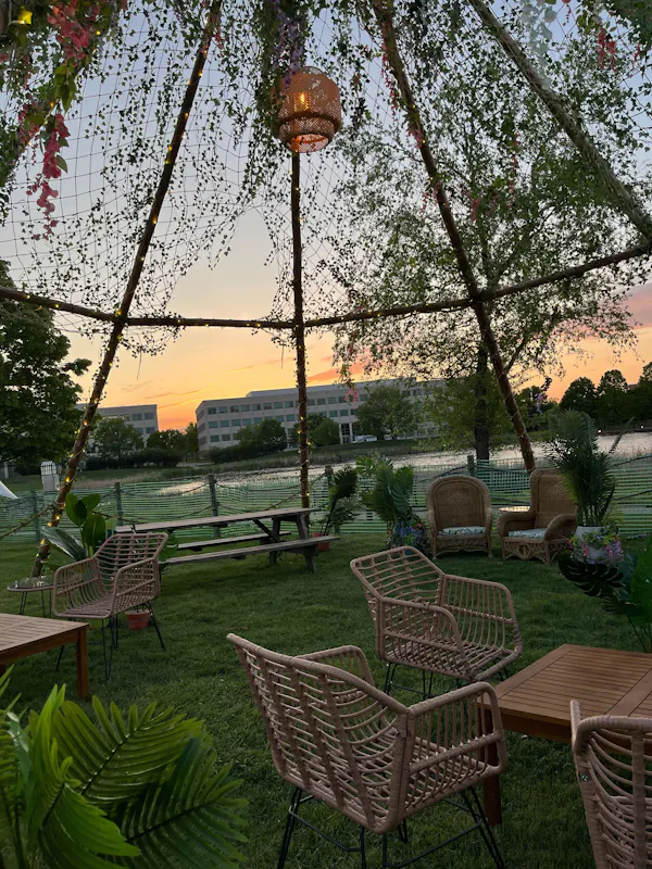 outdoor furniture, outdoor table, garden, chair, shade, yard