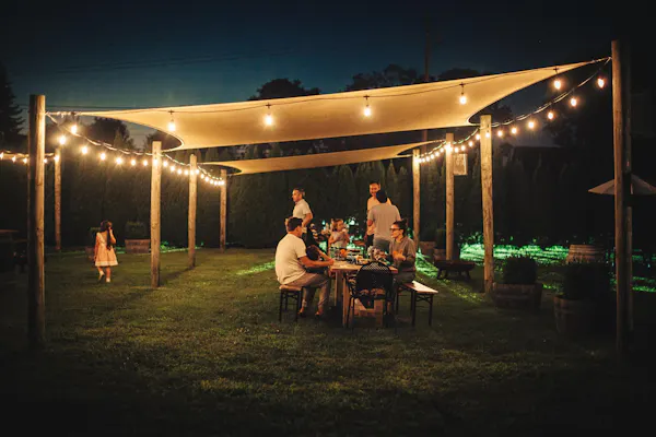 leisure, shade, pole, canopy, lawn