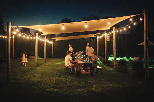 leisure, shade, pole, canopy, lawn