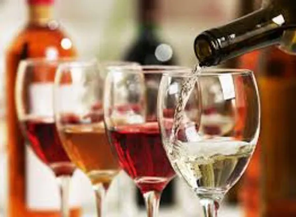 red, stemware, alcoholic drink, drinkware, alcohol, bottle