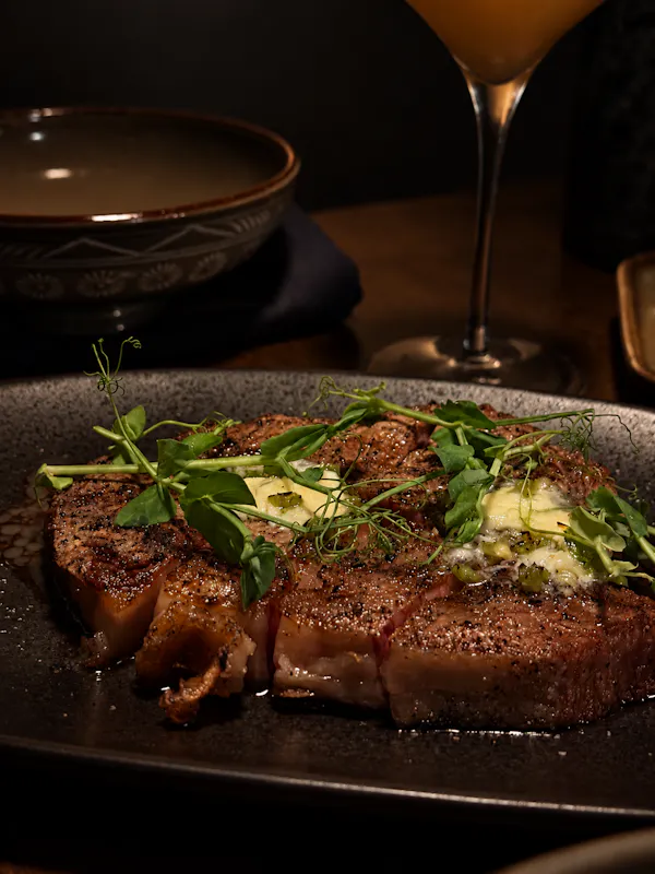 food, tableware, ingredient, meat, cooking, steak