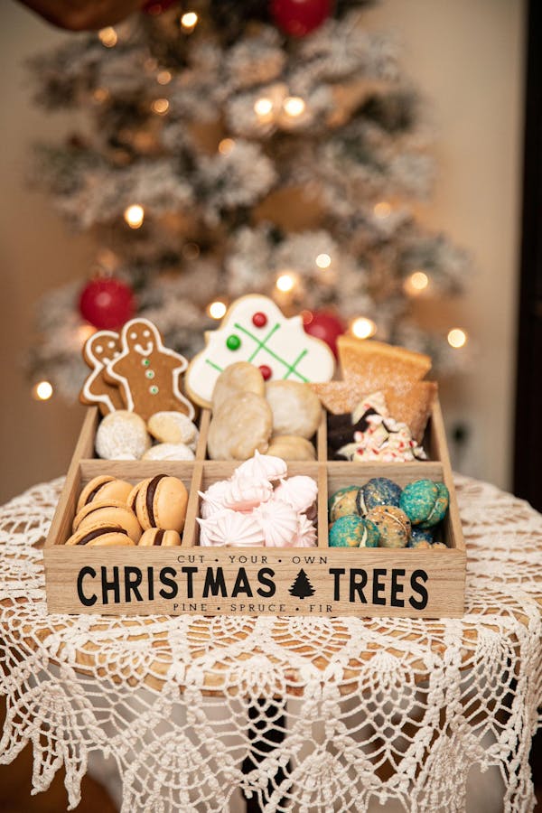christmas tree, christmas ornament, fawn, ornament, teddy bear, christmas decoration