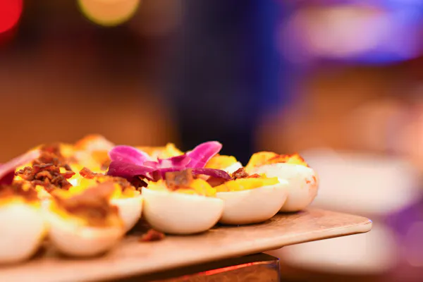 food, ingredient, egg, finger food, dishware, deviled egg