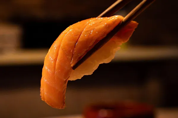 food, sushi, salmon, ingredient, fish slice, cooking
