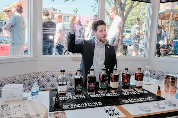 bottle, liquor, alcoholic drink, beard, smile, drinkware