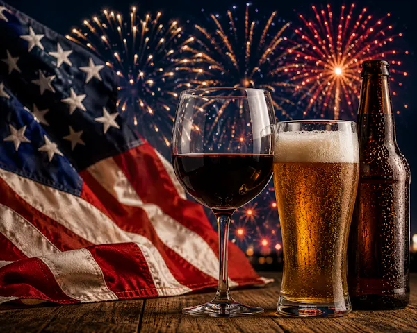 alcoholic drink, drinkware, liquor, bottle, flag of the united states, alcohol