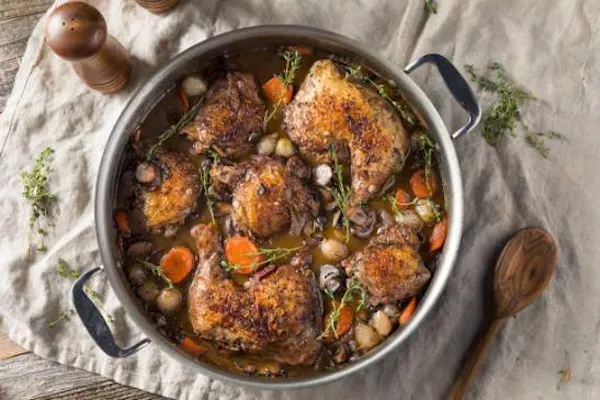 food, cooking, meat, ingredient, chicken, cookware and bakeware