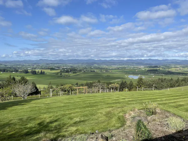 sky, grass, natural environment, green, nature, hill