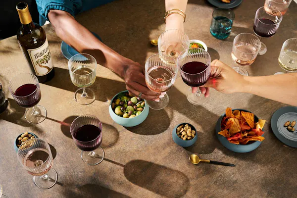 food, tableware, stemware, drinkware, bottle, wine glass