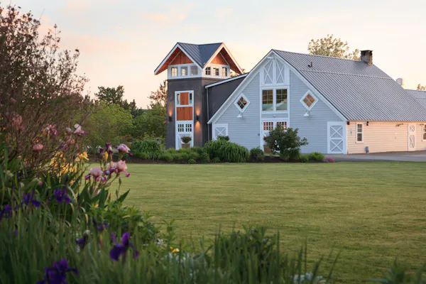 grass, home, land lot, cottage, roof, siding