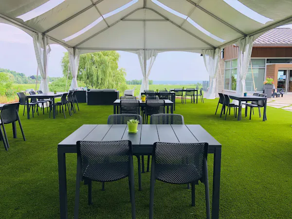 property, table, restaurant, furniture, canopy, outdoor table