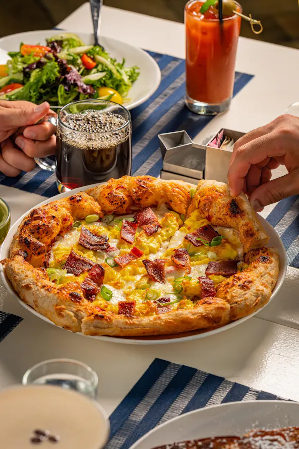 food, pizza, tableware, ingredient, fast food, produce