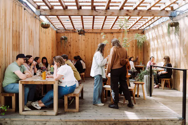 wood, furniture, table, wood stain, restaurant, chair