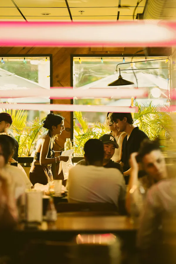 restaurant, ceiling, customer, chair, party, floral design