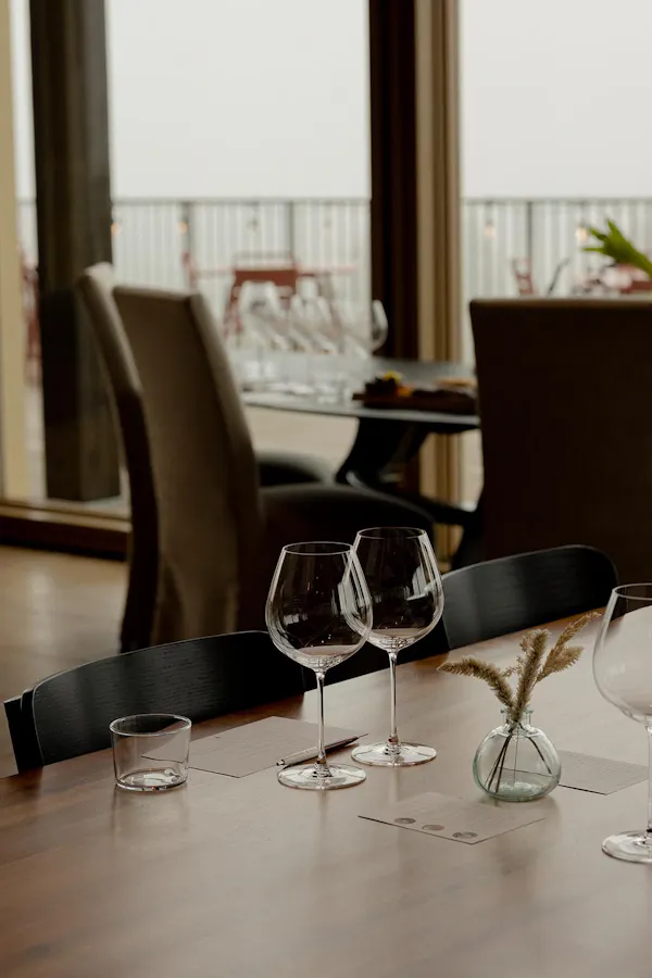 tableware, table, furniture, property, stemware, chair