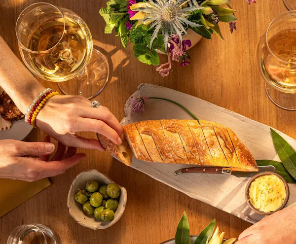 food, tableware, ingredient, bread, kitchen utensil, finger food