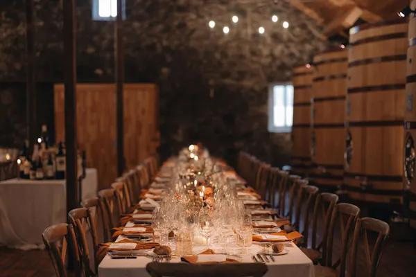 furniture, lighting, restaurant, chair, tablecloth, light fixture