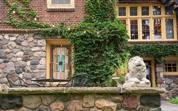 stone wall, brick, garden, design