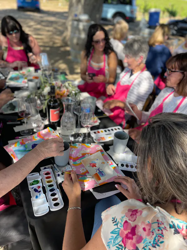 table, shirt, event, drinkware, summer, recreation