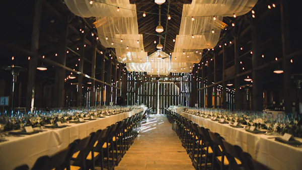 ceiling, hall, light fixture, ceremony