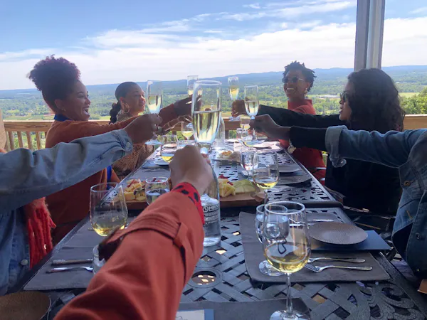 sky, tableware, table, cloud, food, wine glass