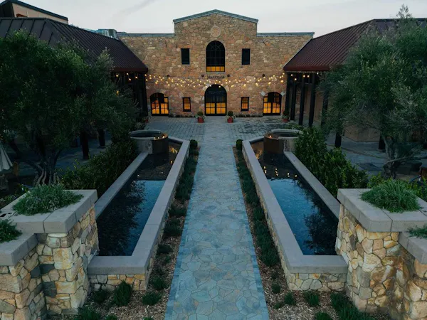 facade, estate, mansion, garden, courtyard, hacienda