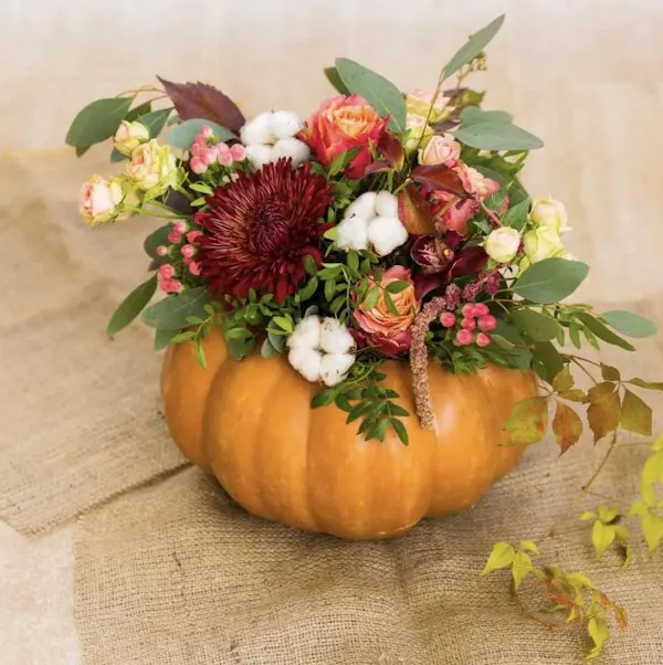 flower bouquet, calabaza, pumpkin, floristry, produce, winter squash