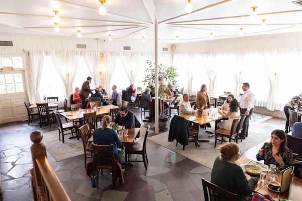 furniture, table, chair, flooring, restaurant, ceiling