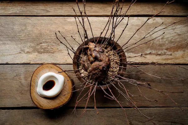 automotive tire, wood, rim, twig, circle, spoke