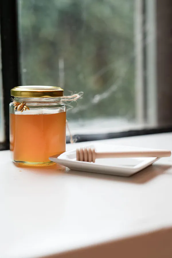 mason jar, honey, serveware, sugar substitute, tea