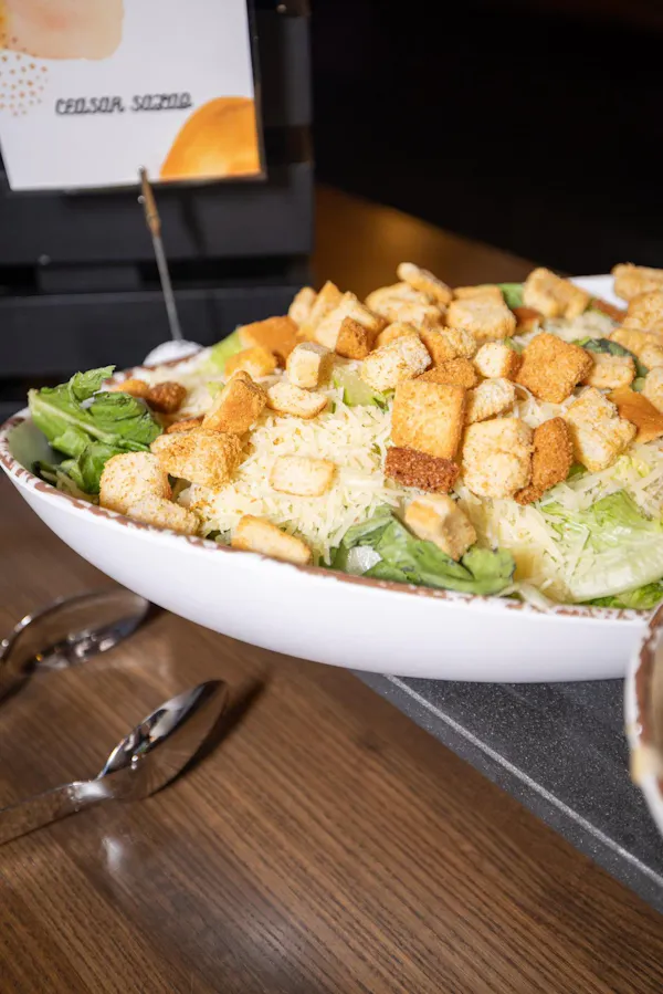 food, ingredient, tableware, salad, crouton, leaf vegetable