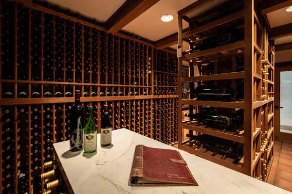 wine cellar, winery, wine rack, shelving, shelf, ceiling