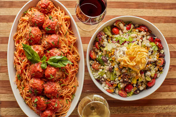 food, tableware, ingredient, spaghetti, vegetable, pasta