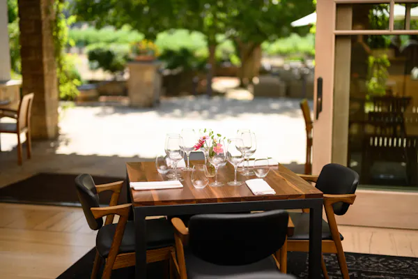 table, furniture, plant, chair, wood, building