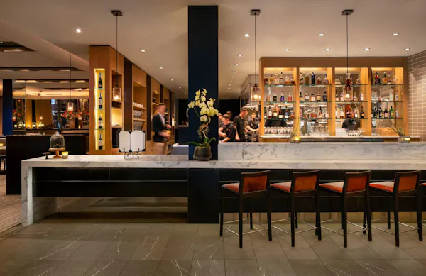 building, lobby, room, furniture, barware, ceiling