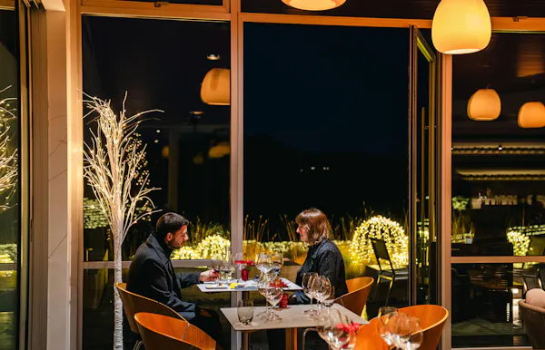 light, plant, table, window, orange, lighting