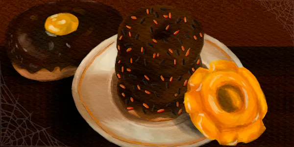 food, doughnut, dessert, ingredient, ciambella, serveware