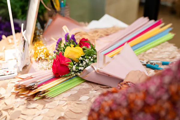 paper, flower bouquet, pink, paper product, floristry, cut flowers