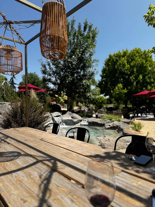 garden, outdoor furniture, shade, outdoor table, outdoor structure, chair