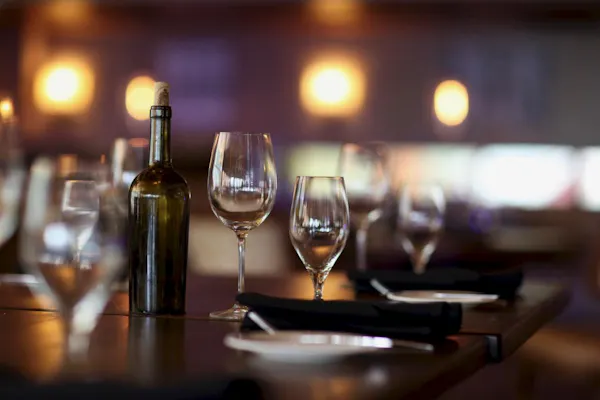 wine glass, stemware, drink, restaurant, drinkware, glass