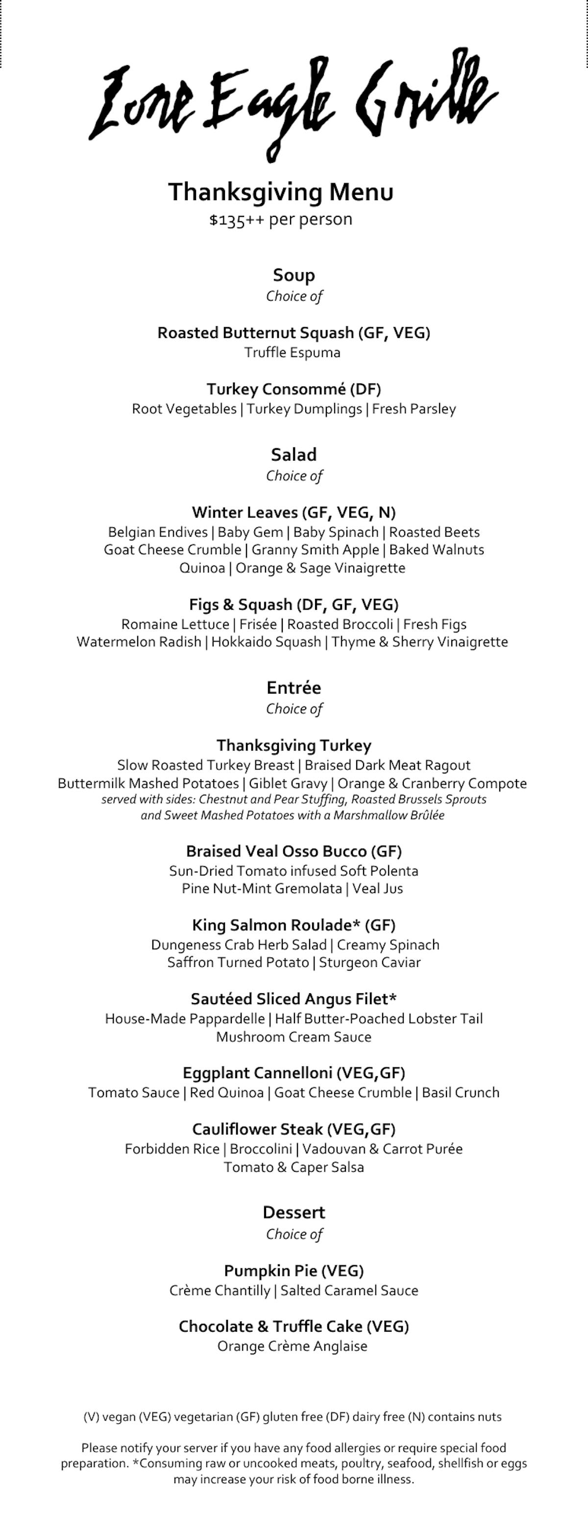 Lone Eagle Grille Christmas Day Brunch 2024 Incline Village, NV Tock