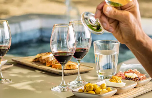 food, tableware, stemware, drinkware, wine glass, table