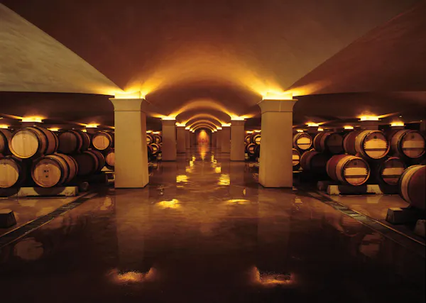 amber, barrel, tints and shades, art, winery, symmetry