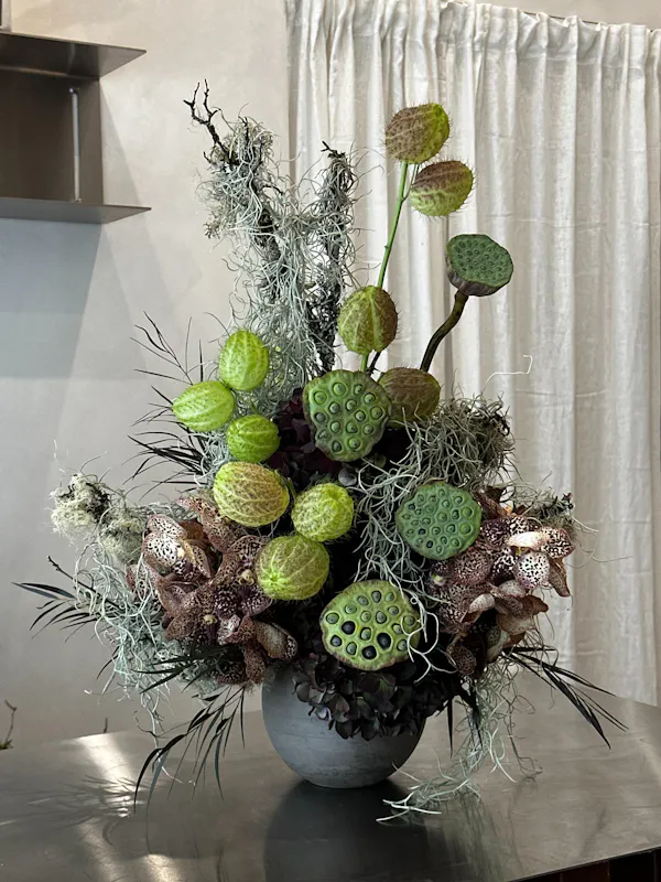 flowerpot, houseplant, natural material, flower arranging, floristry, vase